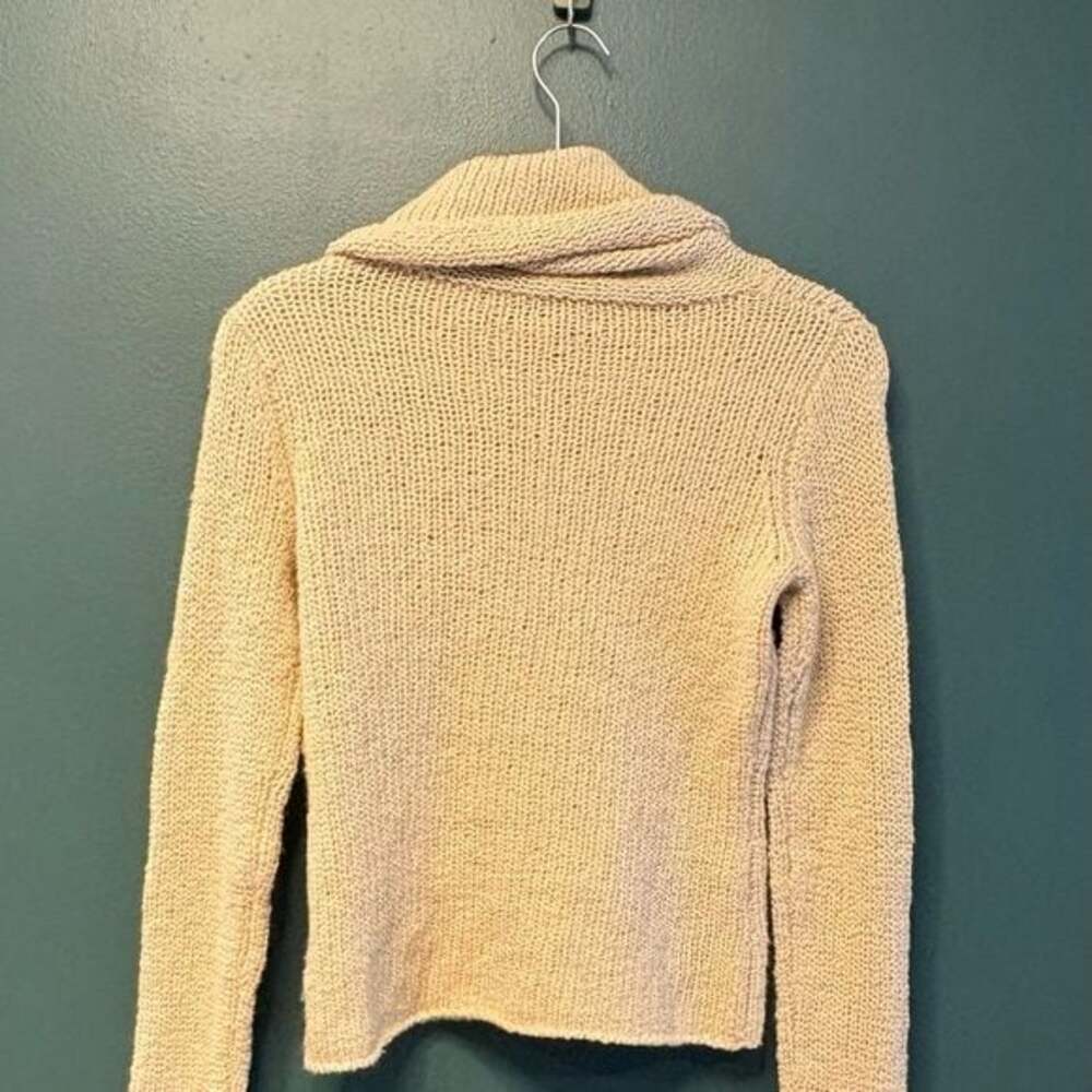 Eileen Fisher Petite Cowl Neck Chunky Cozy Knit Sweater in Italian Yarn size PP - Picture 4 of 4